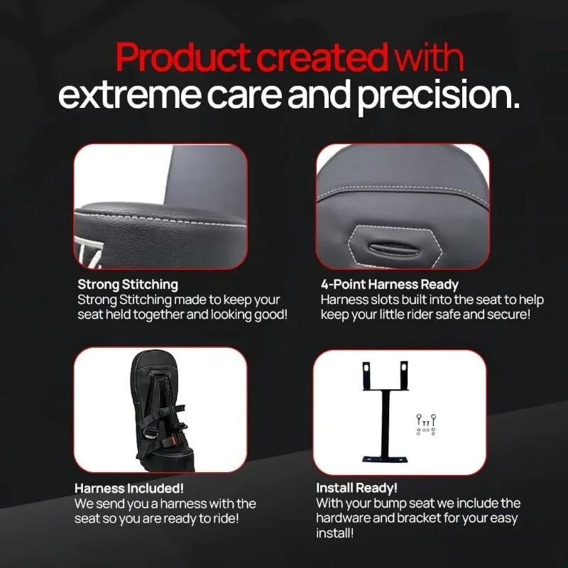 2025 HOT  Bump Seat Compatible With Can X3 - Easy Install | Jump Seat | Bump Seat for Kids - Harness & All Mounting Hardwar