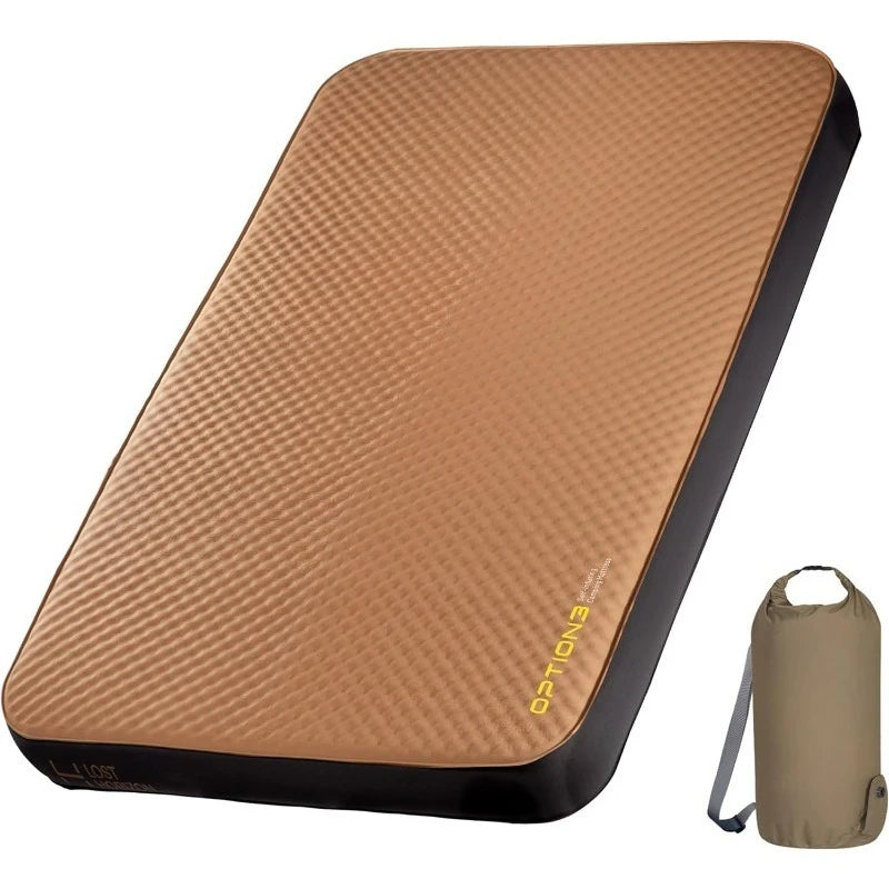 Air & Foam Camping Mattress, Self-Inflating Sleeping Pad, 4.5" Thick, With Air Pump, Full