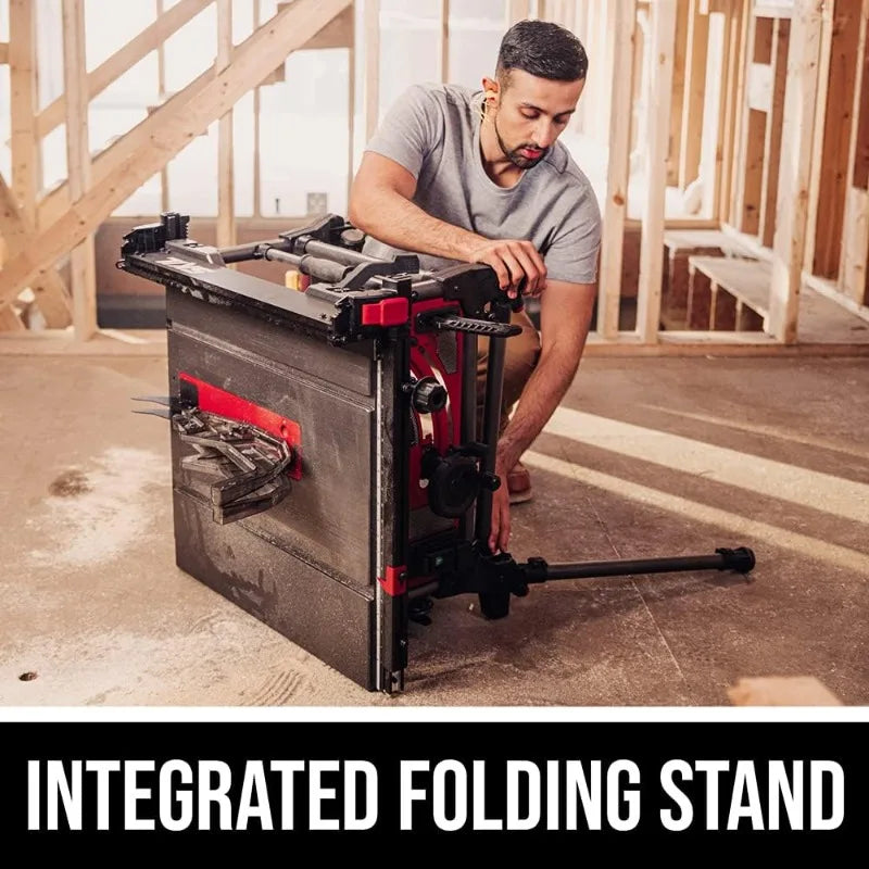 15 Amp 10 Inch Portable Jobsite Table Saw With Folding Stand- TS6307-00
