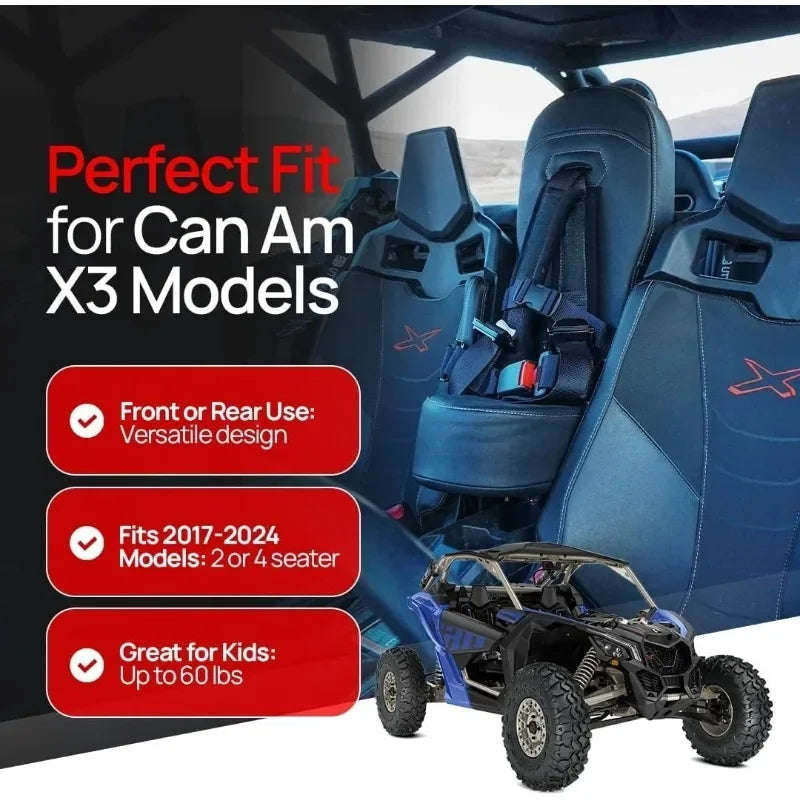 2025 HOT  Bump Seat Compatible With Can X3 - Easy Install | Jump Seat | Bump Seat for Kids - Harness & All Mounting Hardwar