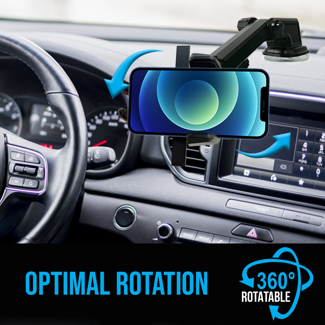 One Touch Adjustable Car Phone Mount Holder