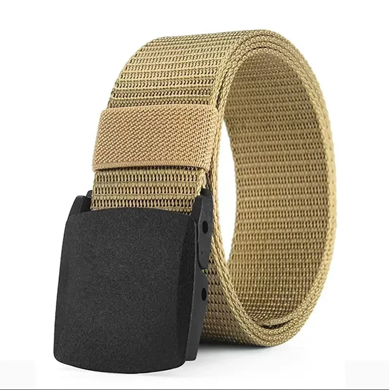 2 Pack Webbing Canvas Outdoor Belt with Plastic Buckle