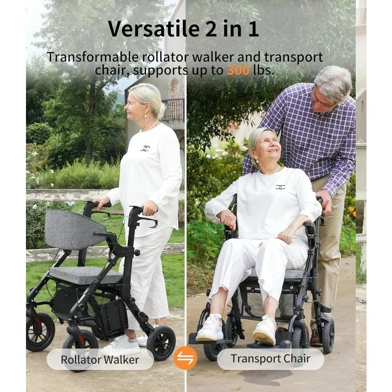 Rollator Walkers for Seniors with Seat