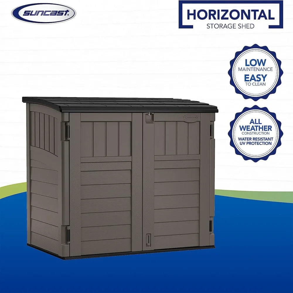 Horizontal Utility Shed for Backyard & Garden