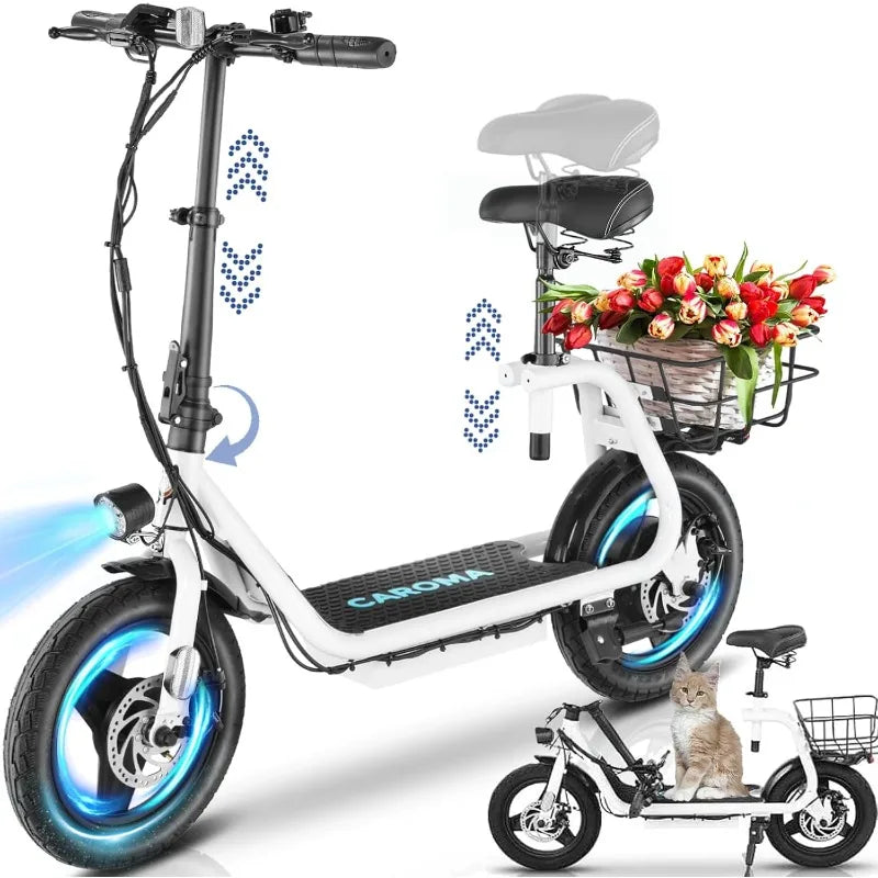 500W/800W/1200W, Long-Range Adult Scooter