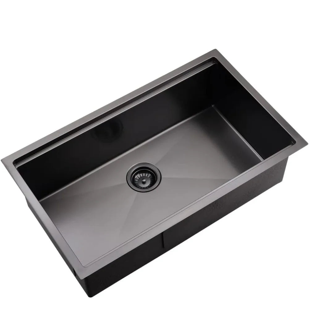 33Inch Black Undermount Kitchen Sink Workstation