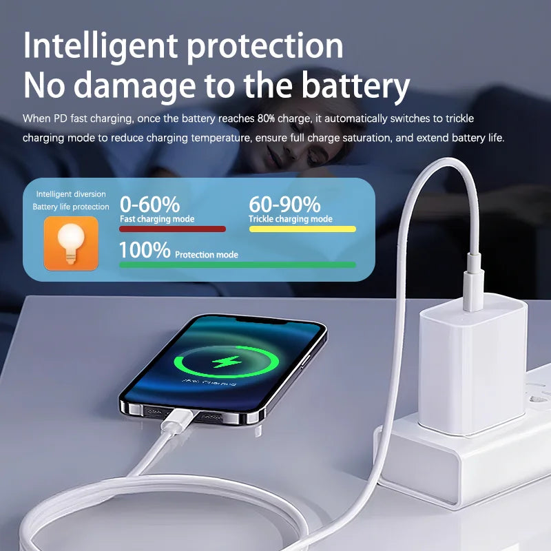 30W Type C to Lighting Fast Charging Cable