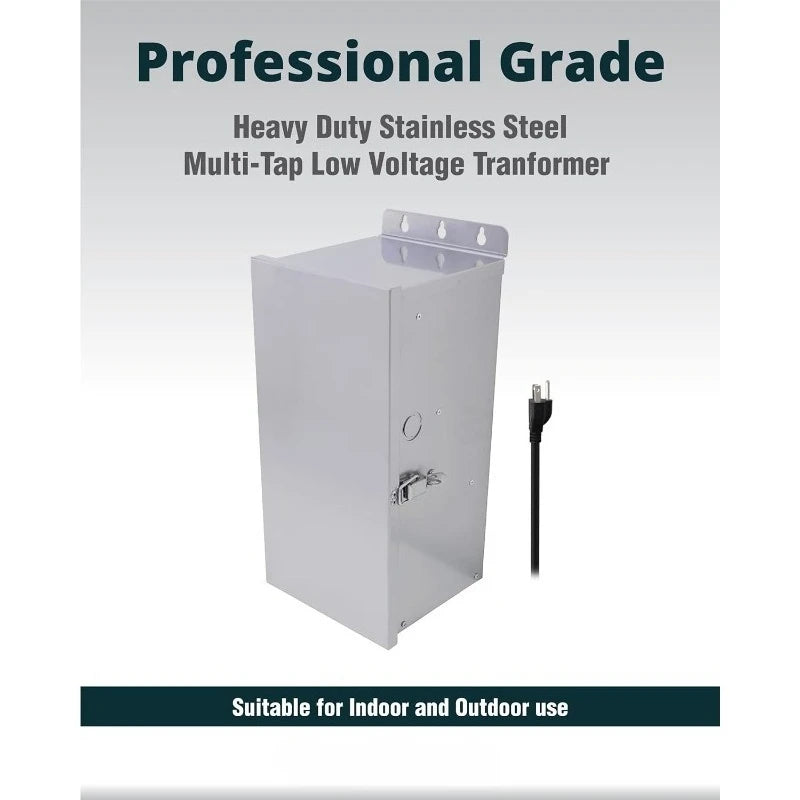 600W Low Voltage Outdoor Landscape Lighting Transformer