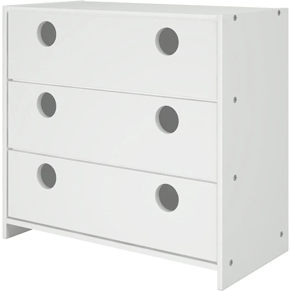 Donco Kids Circles 3-Drawer Low Loft Chest
