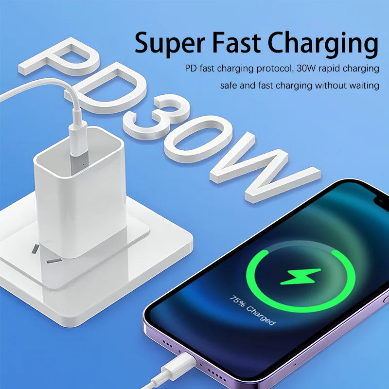 30W Type C to Lighting Fast Charging Cable