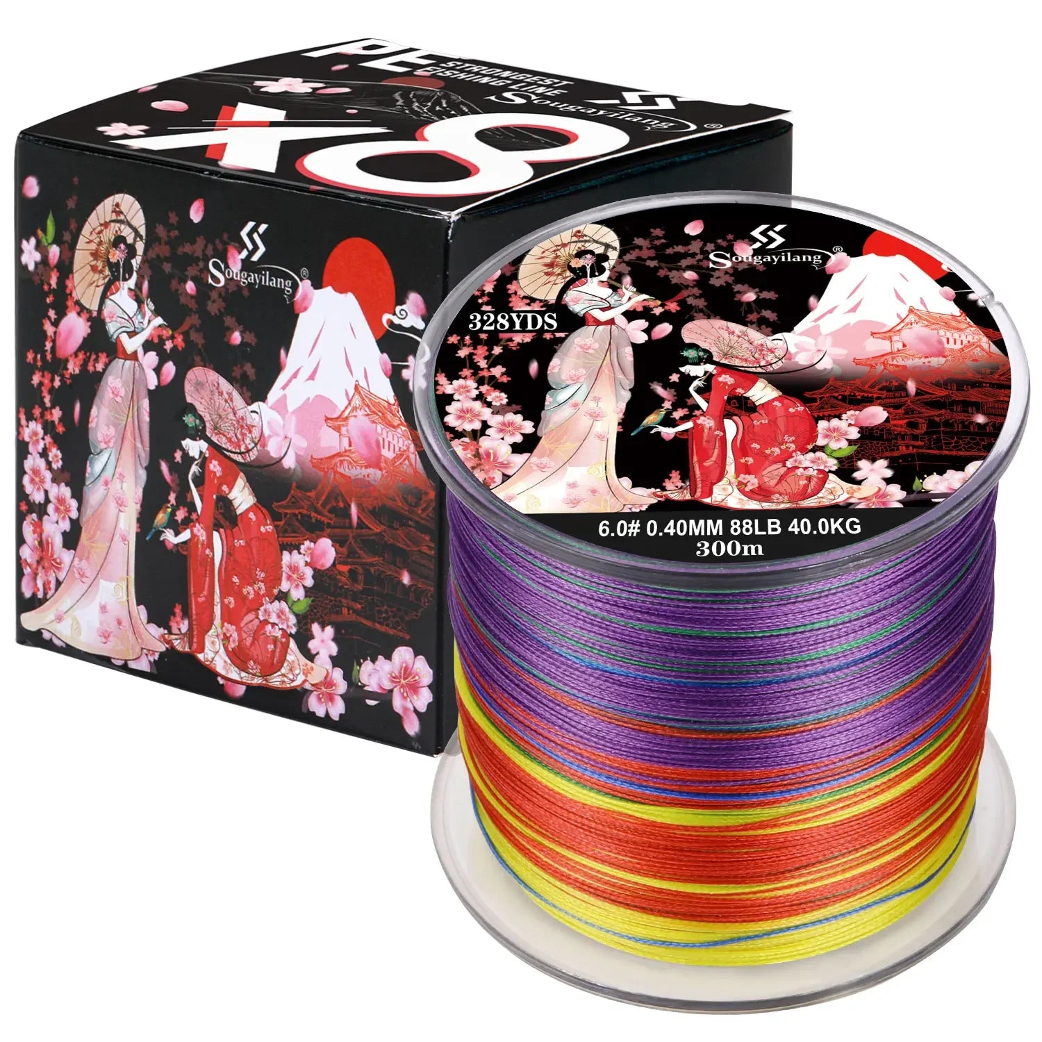 Sougayilang 300M 8-Strand Braided Fishing Line