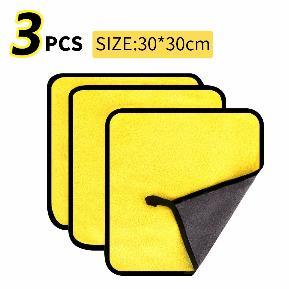 3/5/10Pcs Car Wash Microfiber Towel