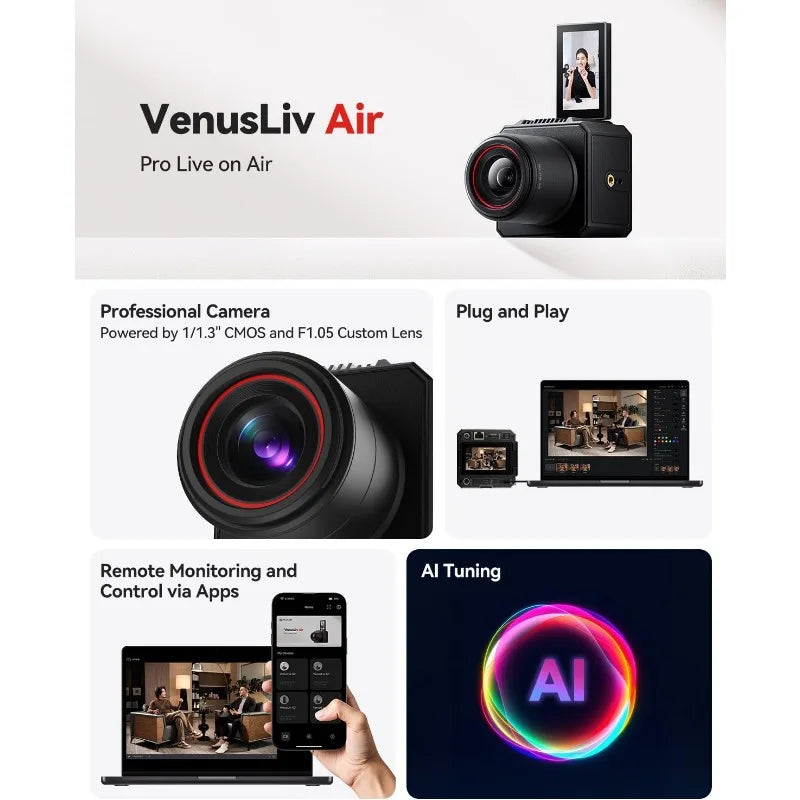 VenusLiv Air Live Streaming Camera