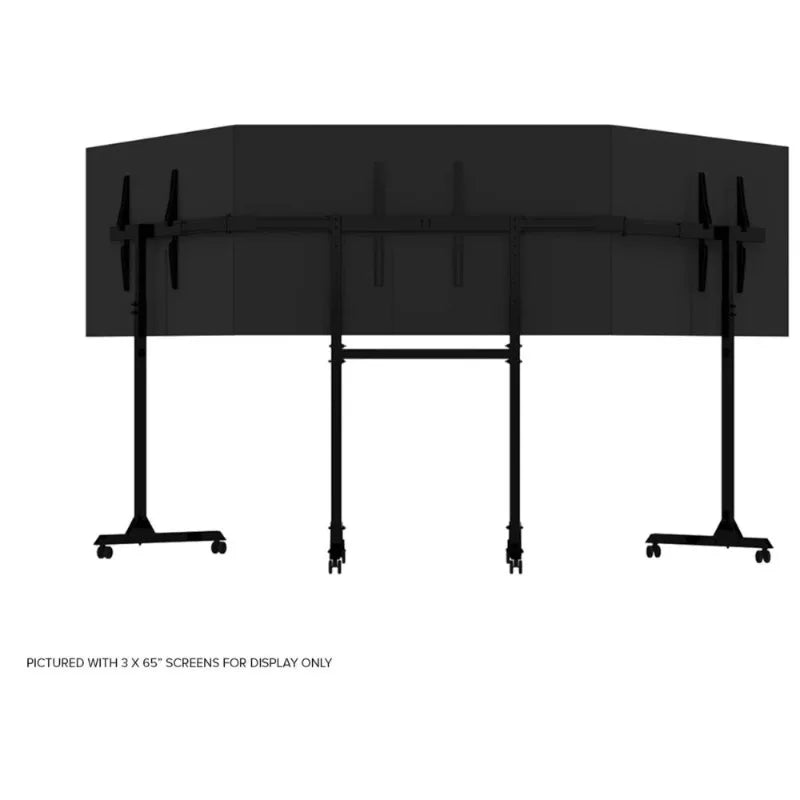 Free Standing Triple Monitor Stand