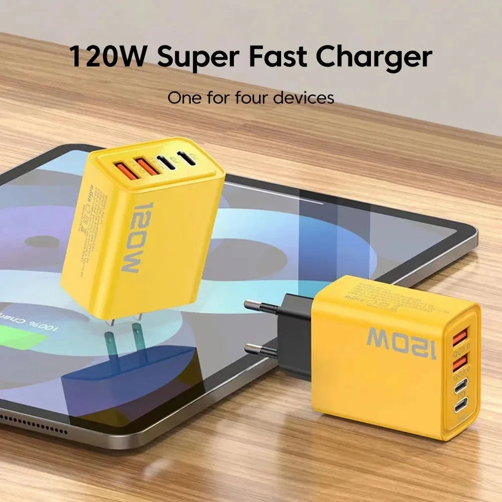 120W Phone Charger Fast Charging Quick Charger