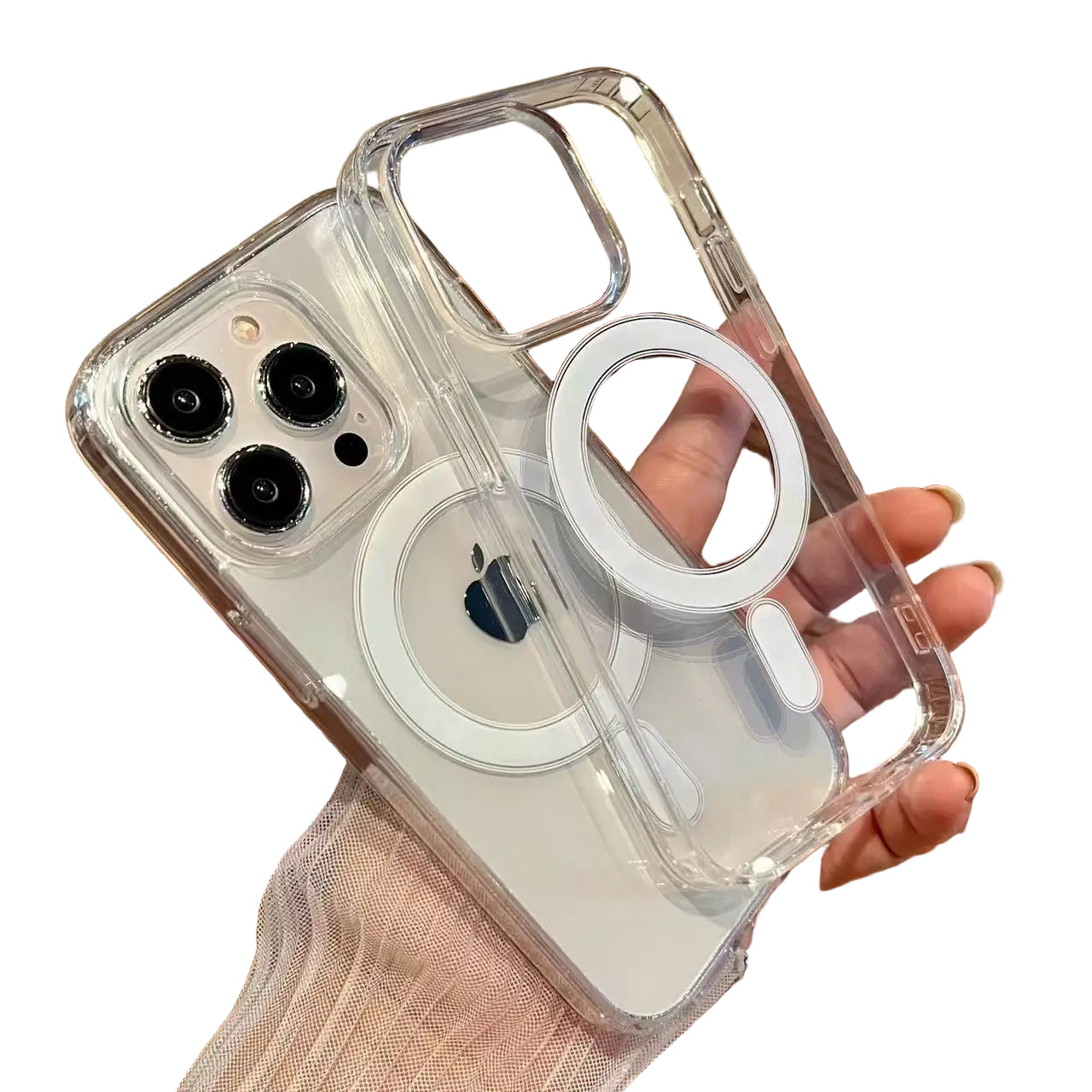 Clear Magnetic Circle Phone Case