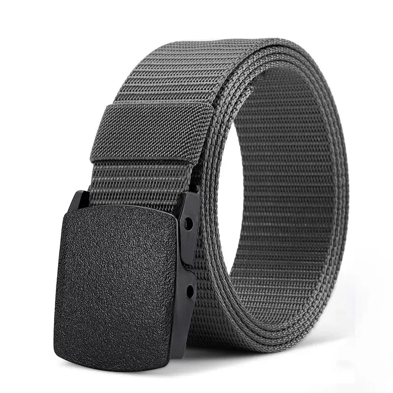 2 Pack Webbing Canvas Outdoor Belt with Plastic Buckle
