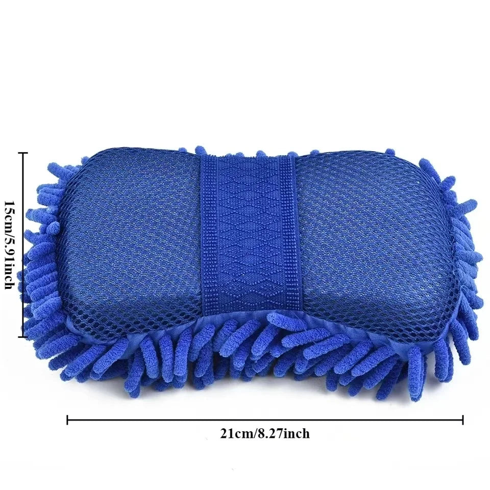 Car Wash Glove Microfiber Chenille Car Wash Sponge