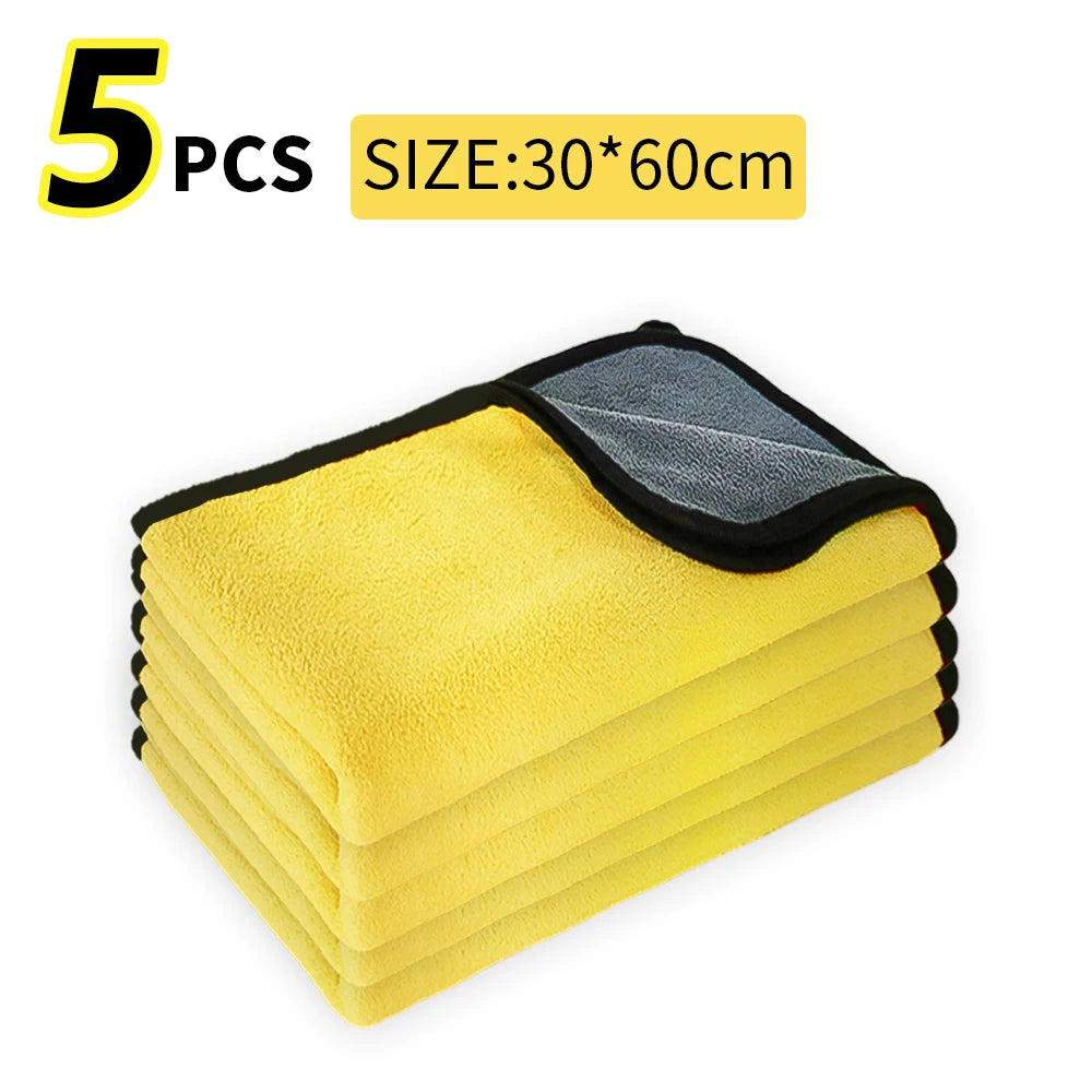 3/5/10Pcs Car Wash Microfiber Towel