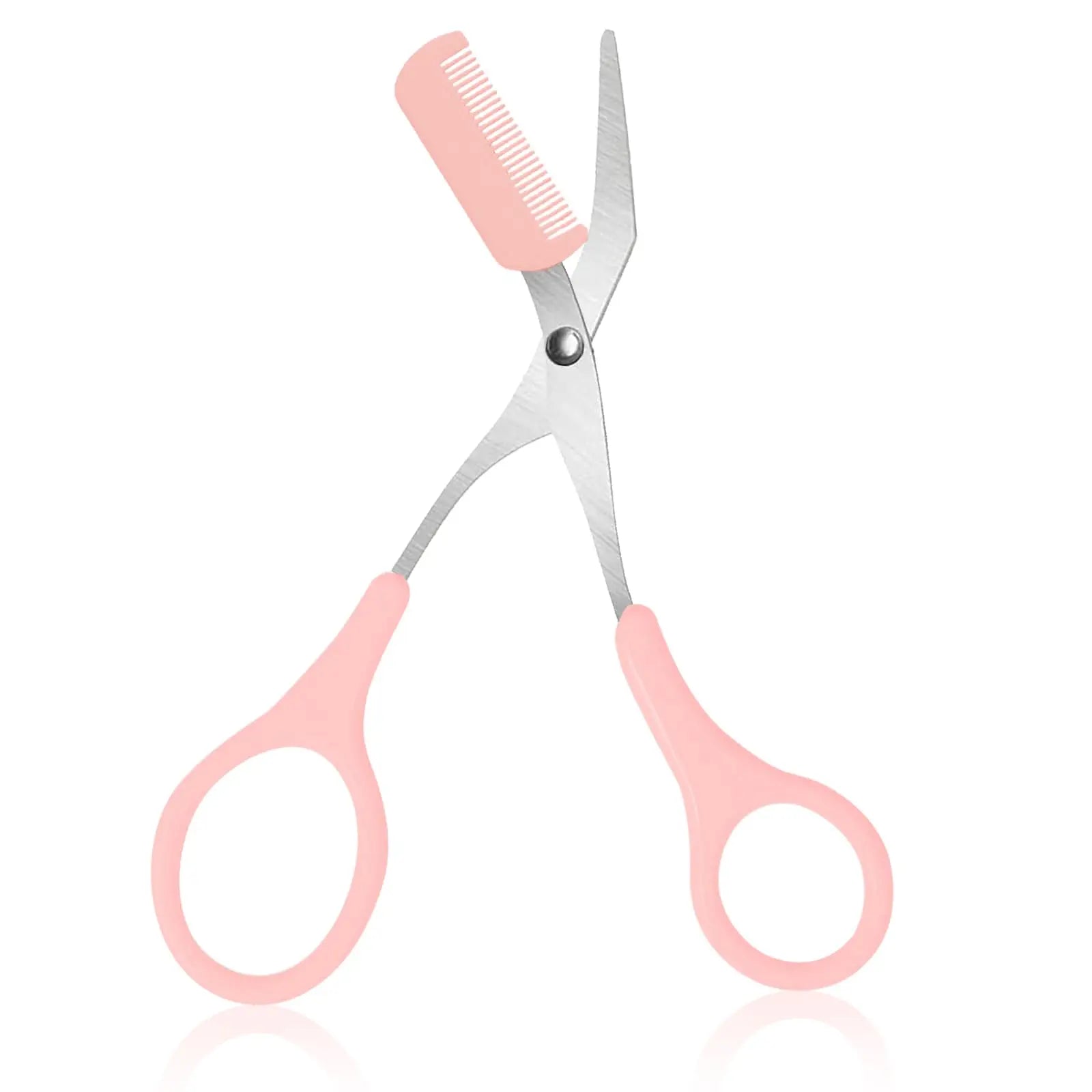 Pink Eyebrow trimming scissors