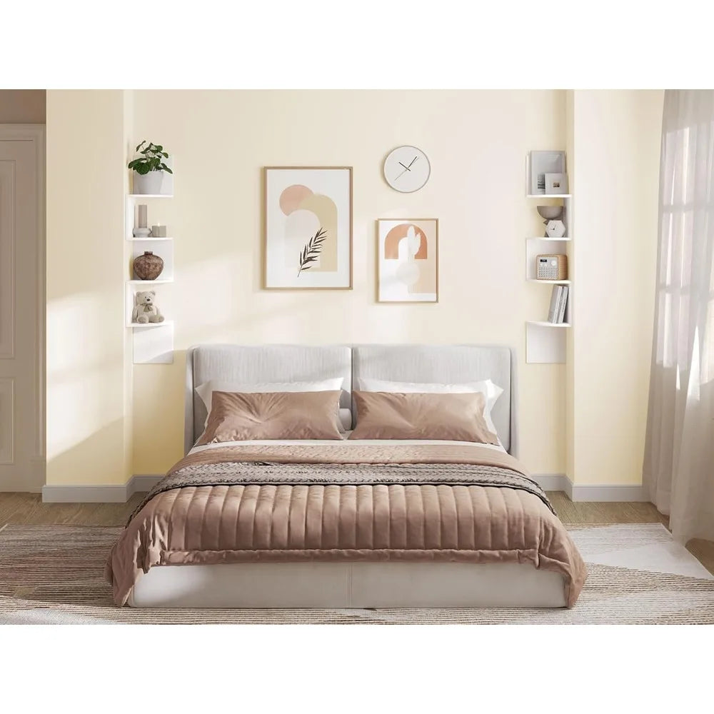 Set of 2 Floating 4-Tier Shelves