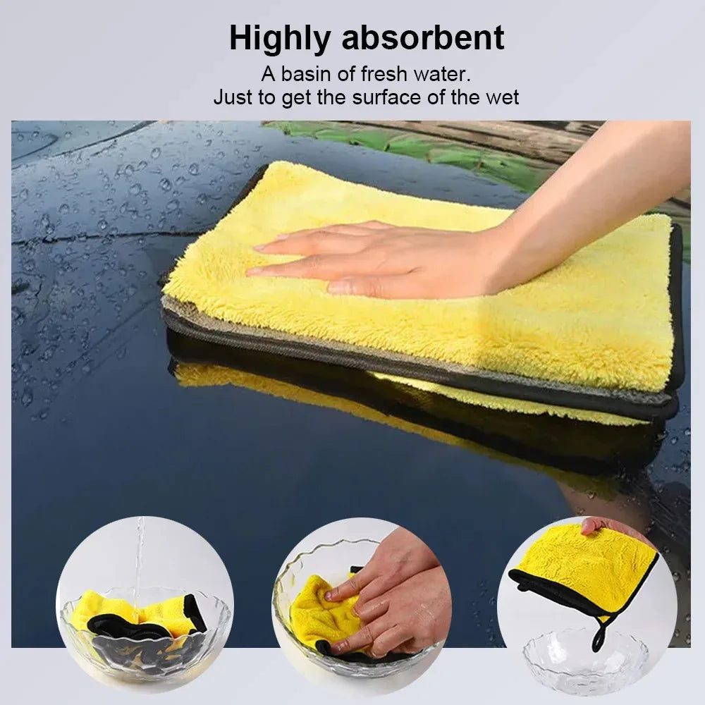 3/5/10Pcs Car Wash Microfiber Towel