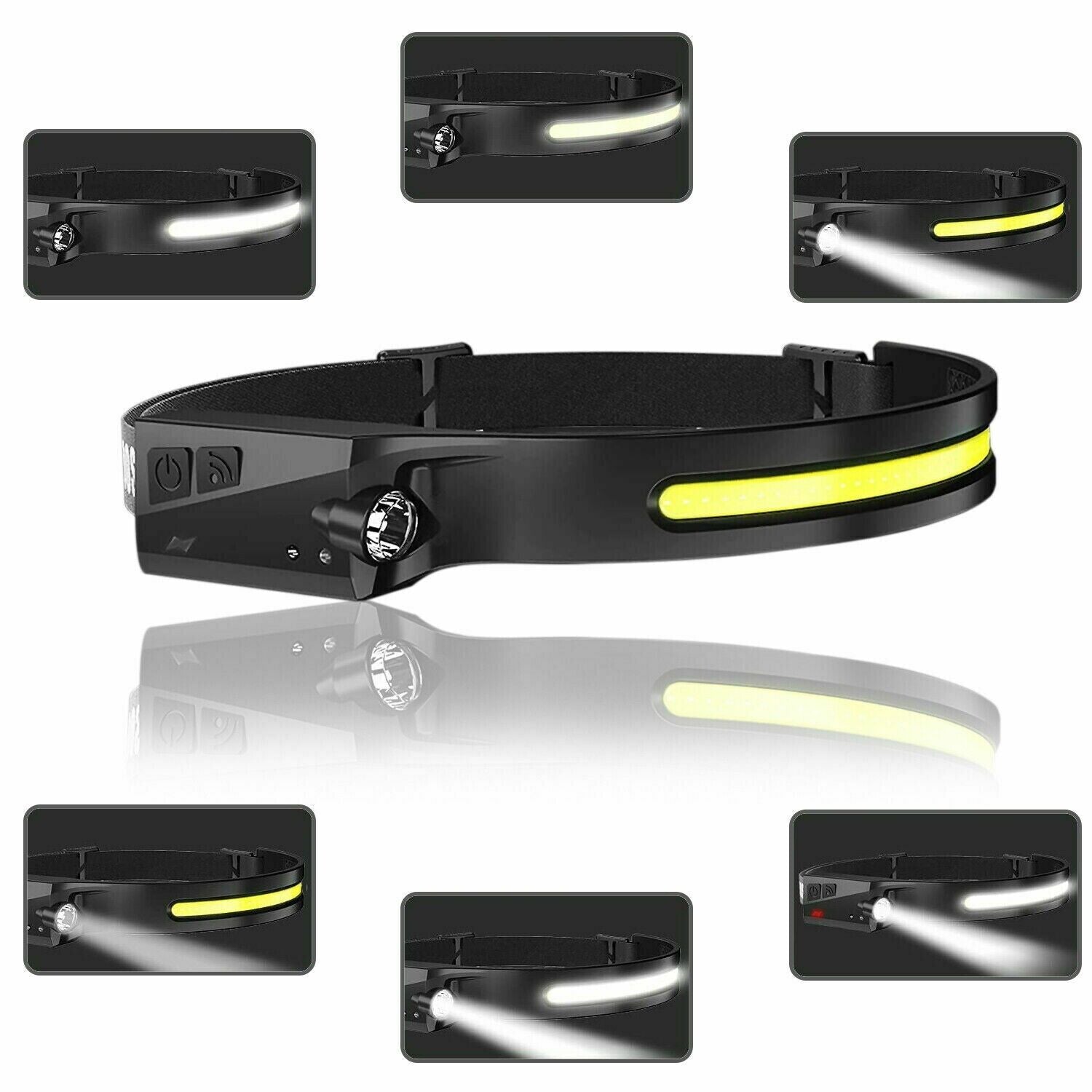LED Headlamp USB Rechargeable