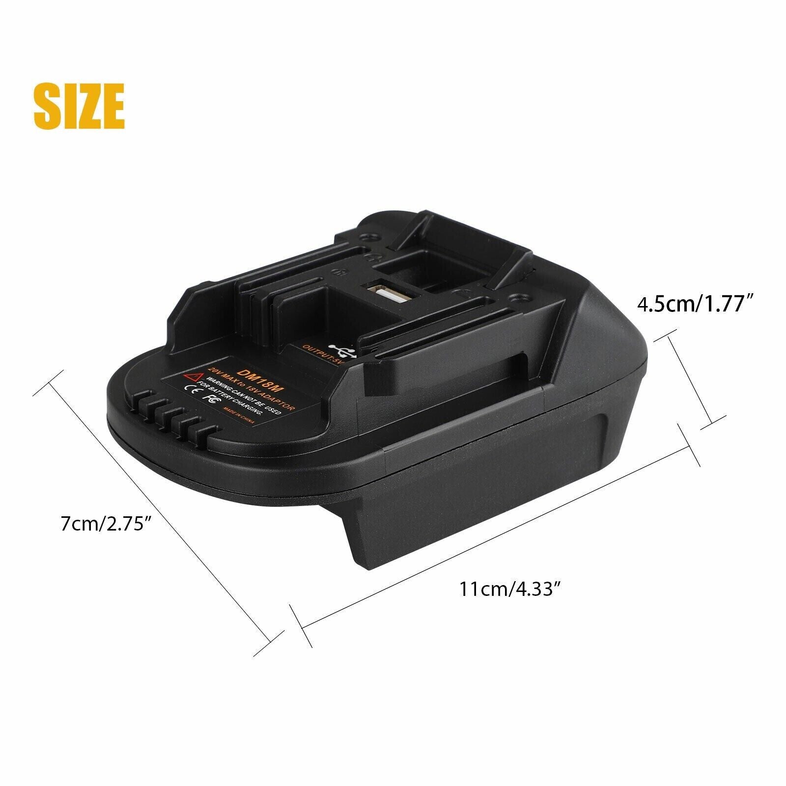 USB Battery Adapter Converter