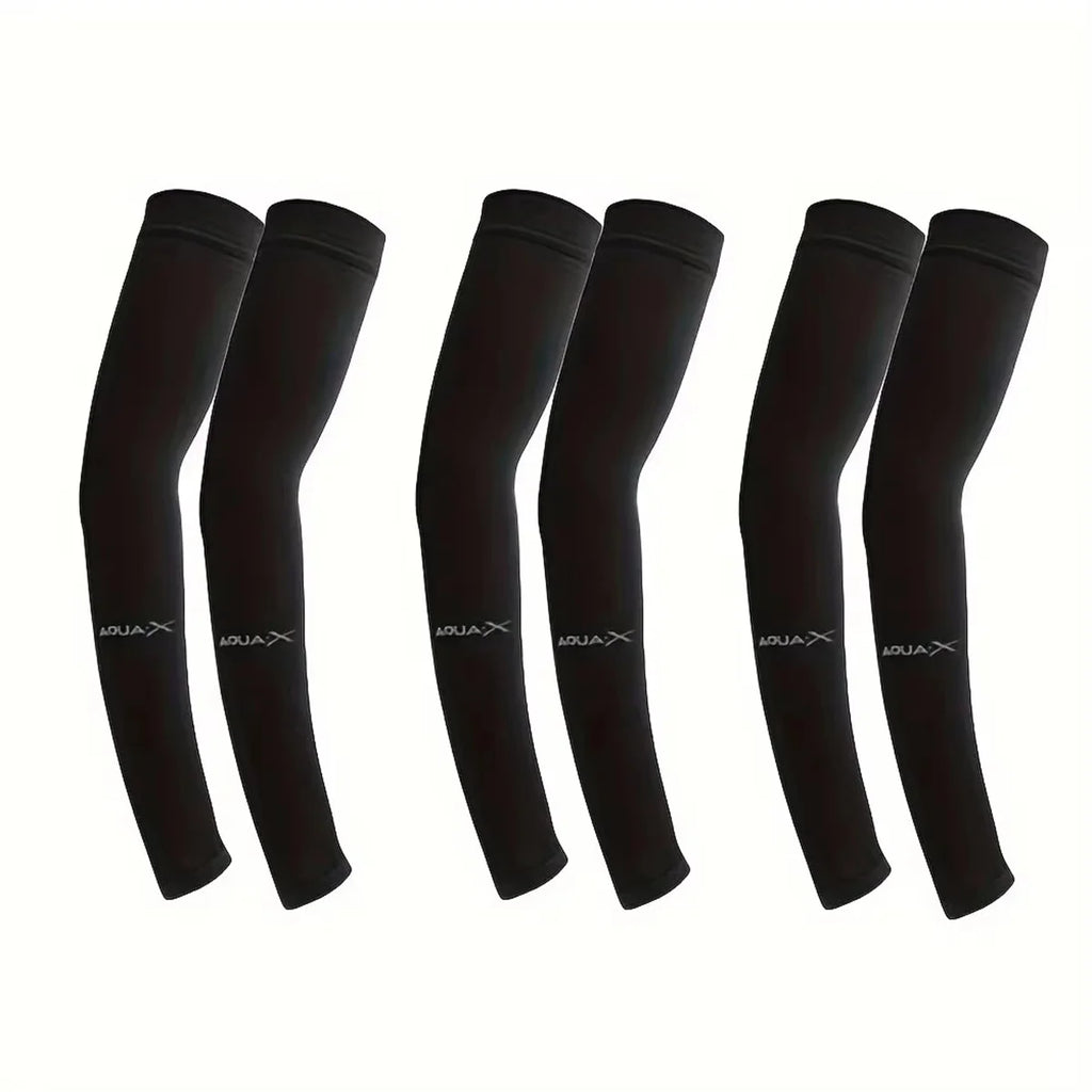 3pcs ice sleeves men's sun protection sleeves women's summer sun protection sleeves ice silk sleeves outdoor cycling gloves arm