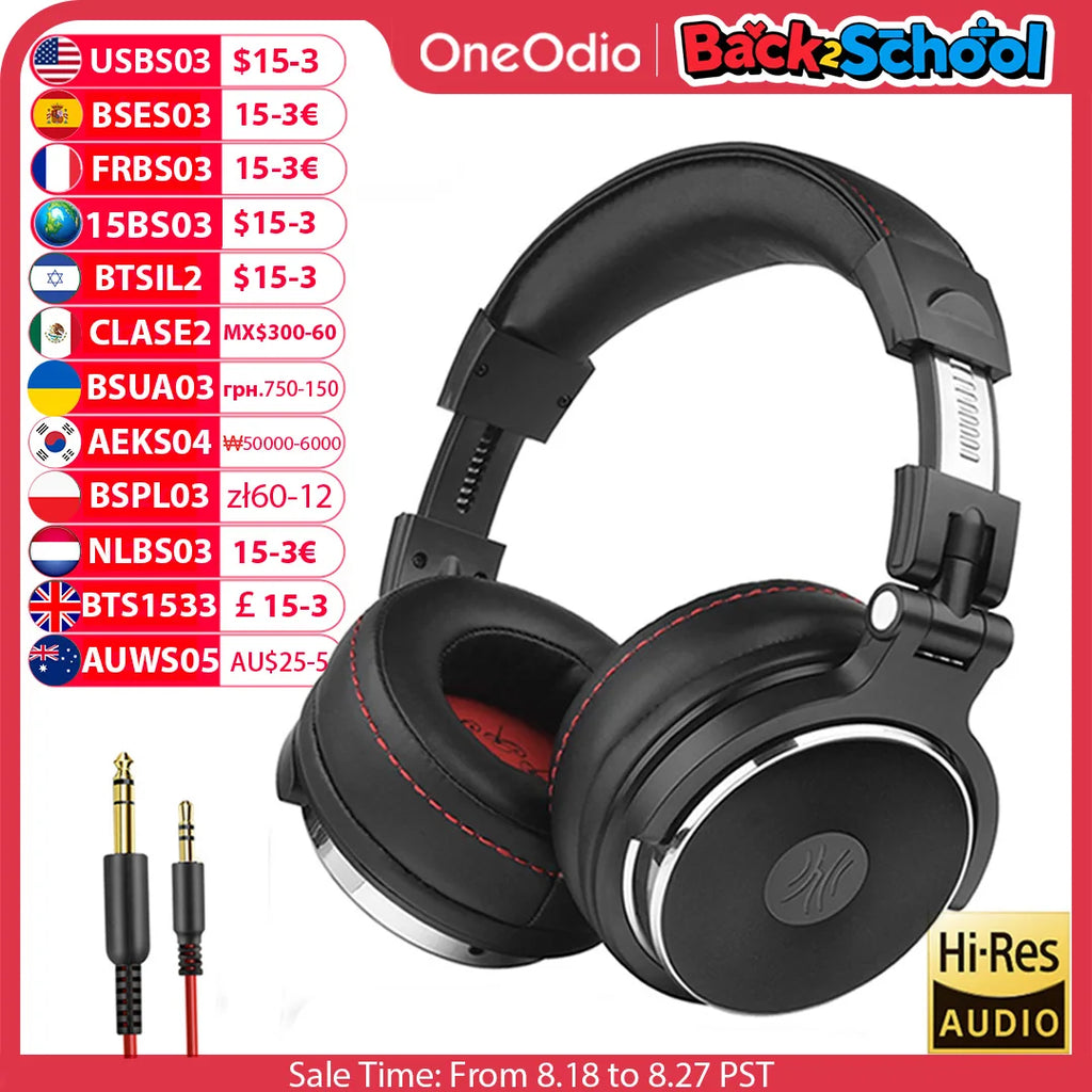 OneOdio Wired Professional Studio Headphones