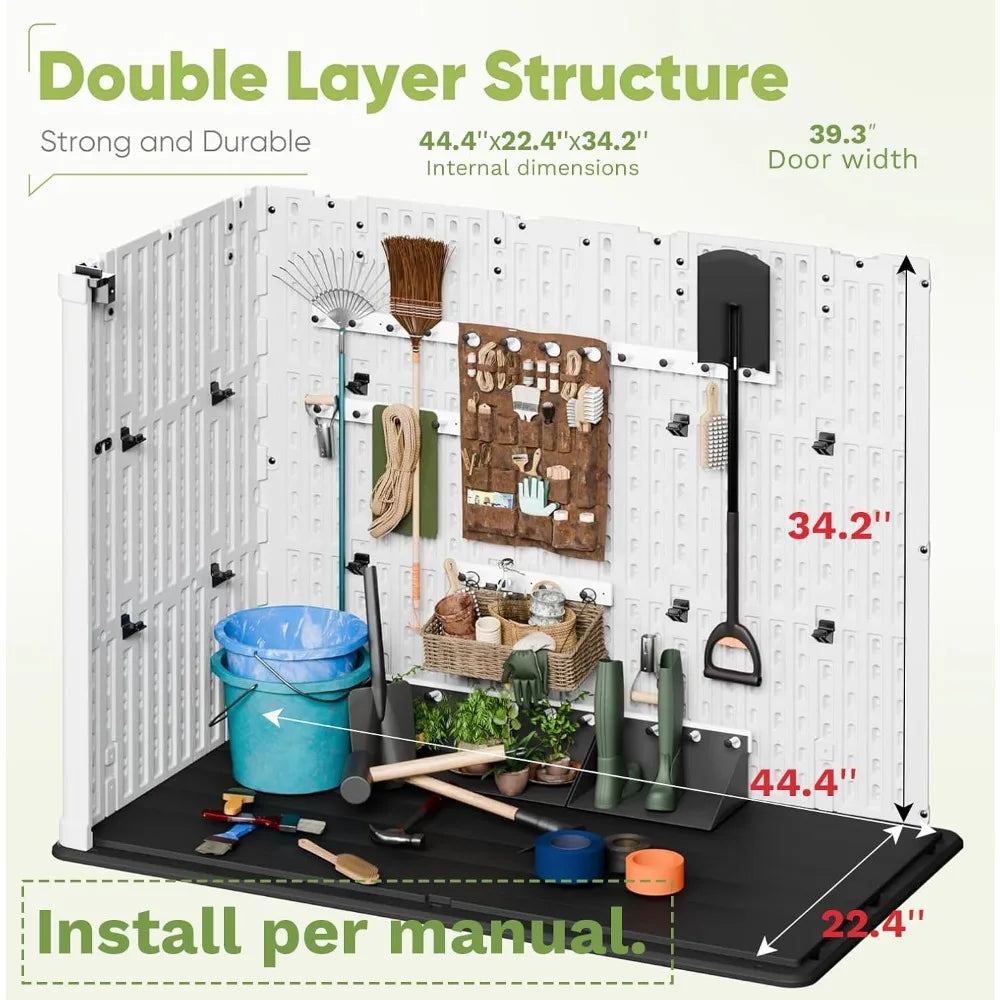 Lockable & Waterproof Outdoor Storage Cabinet
