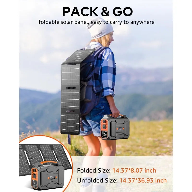 200W Peak Solar Powered Generator