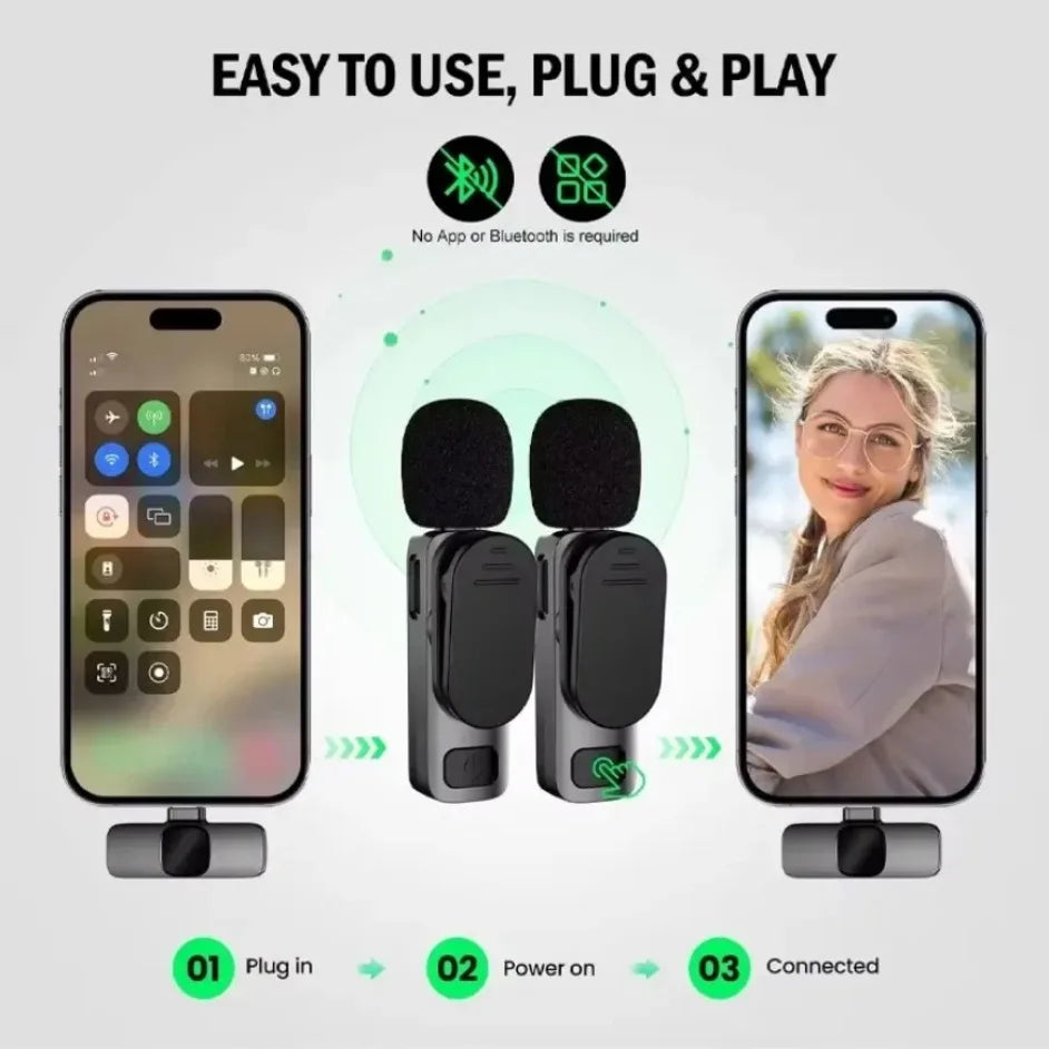 Portable Lavalier Wireless Microphone