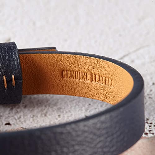 Custom Leather Bracelet Roman Numerals