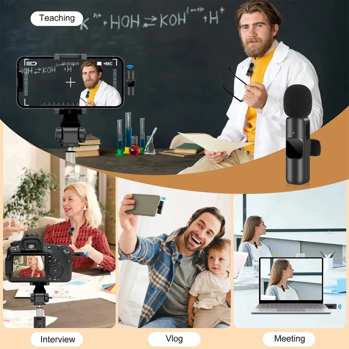 Type-C Wireless Lavalier Microphone