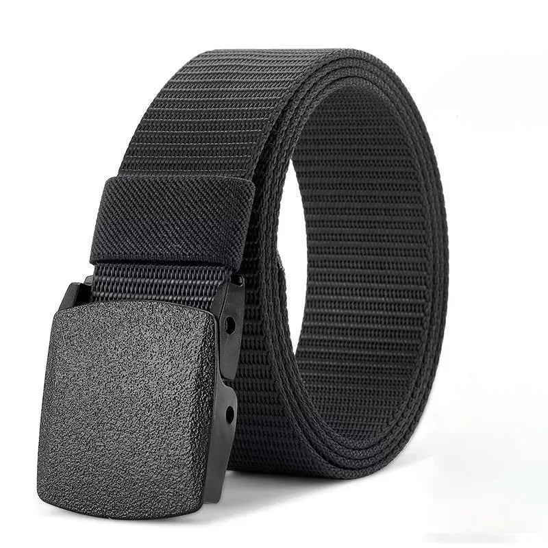 2 Pack Webbing Canvas Outdoor Belt with Plastic Buckle