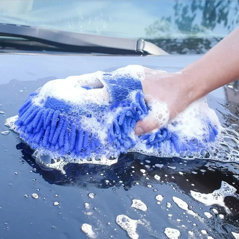 Car Wash Glove Microfiber Chenille Car Wash Sponge