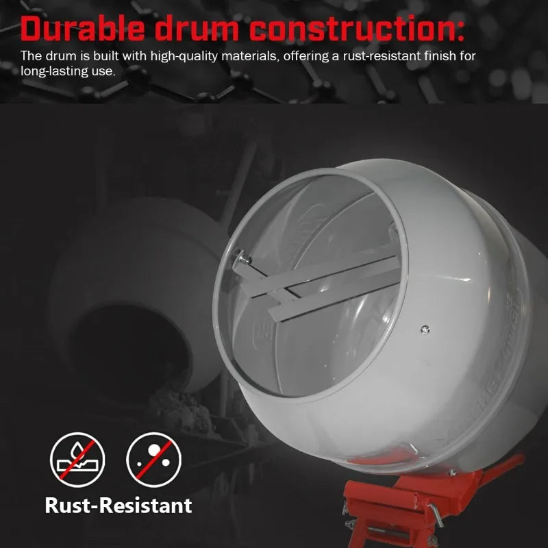 560W Electric Concrete & Mortar Mixer