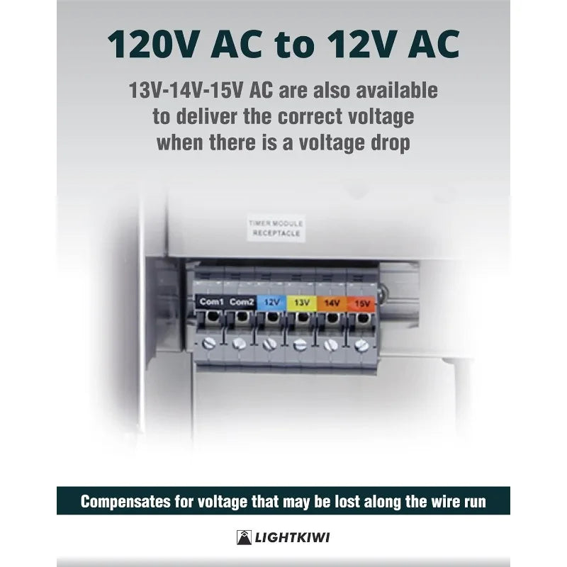 600W Low Voltage Outdoor Landscape Lighting Transformer