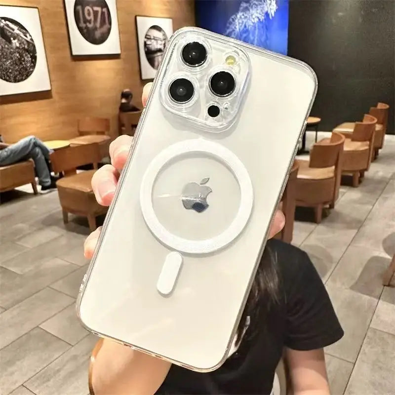 Clear Magnetic Circle Phone Case