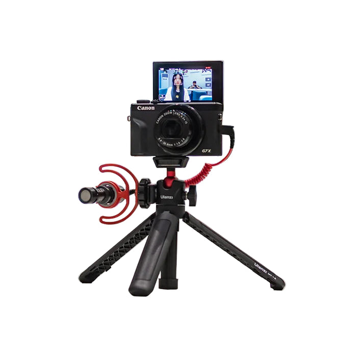 Bracket with Cold Shoe & Ball Head MT-16 Foldable Tripod