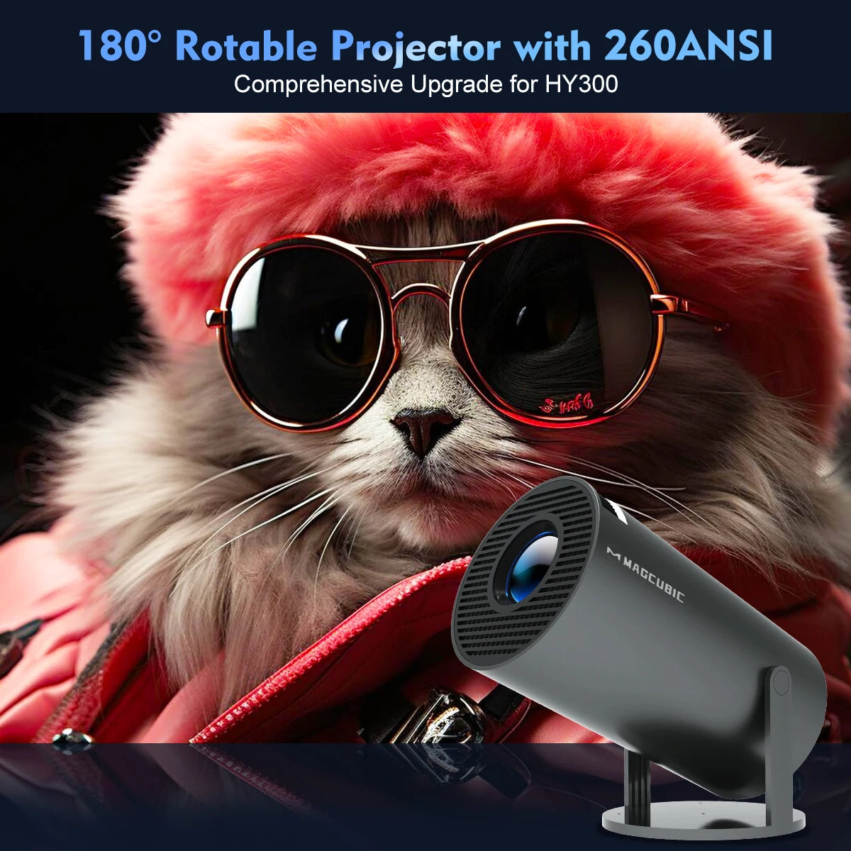 Android 11 Dual WiFi Portable Cinema Projector