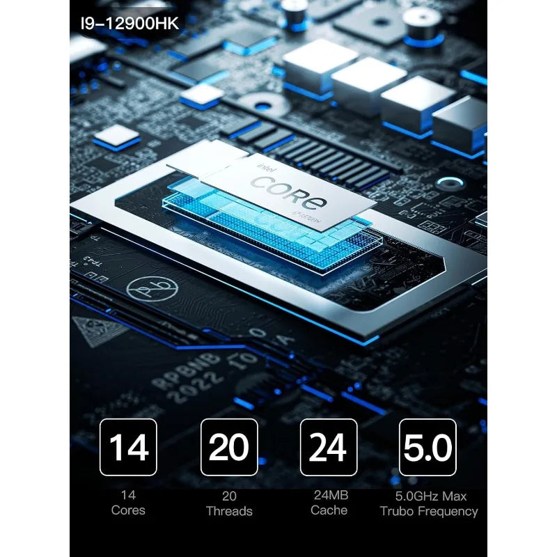 Mini PC 12th Gen Intel Core i9-12900HK Mini Computer
