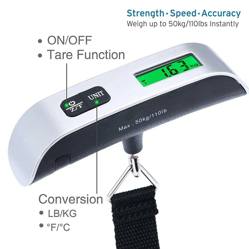 Digital Scale Electronic Balance Portable 50kg 10g