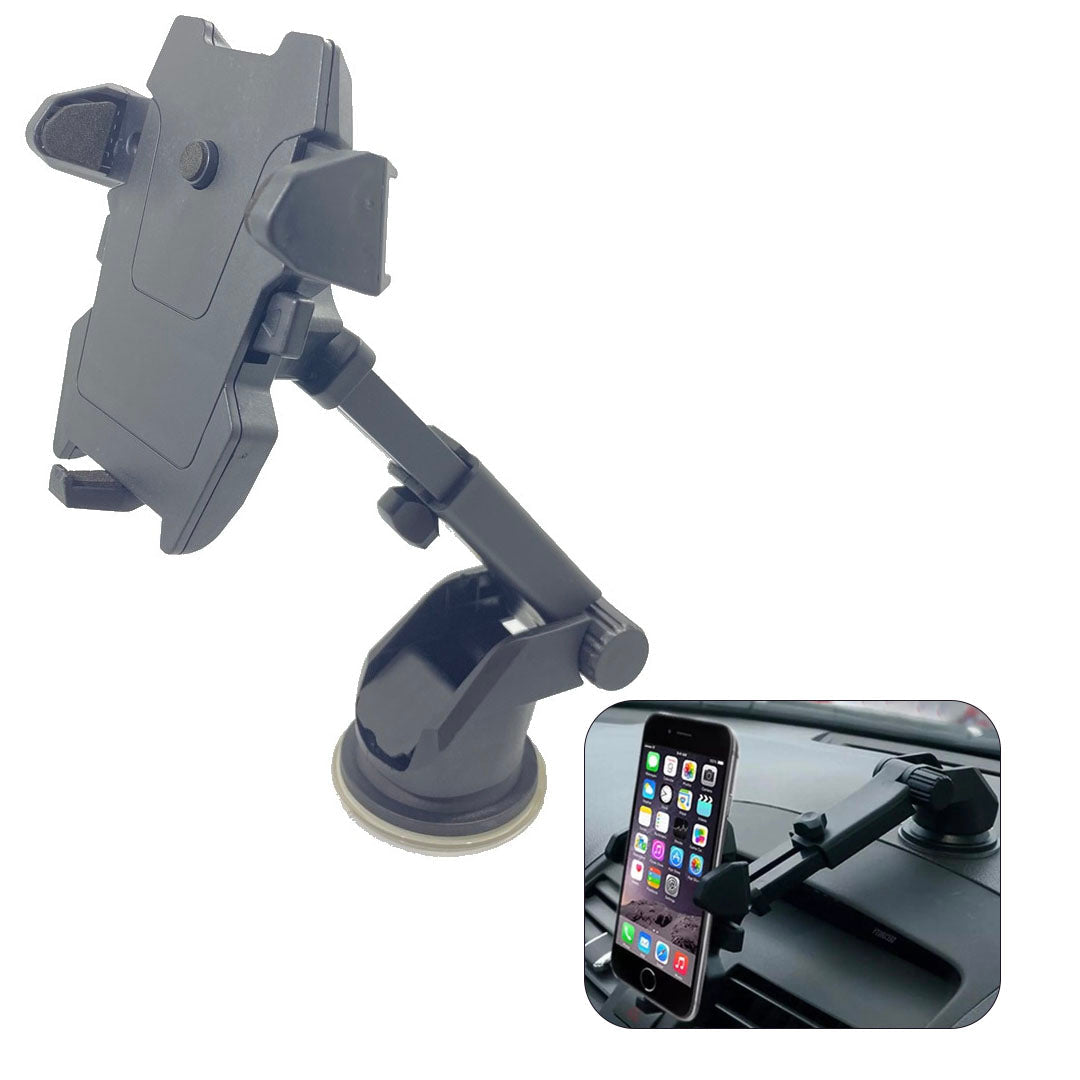 Car Phone Mount Holder Adjustable Long Neck One Touch