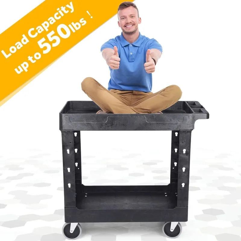 Heavy Duty Plastic Utility Cart