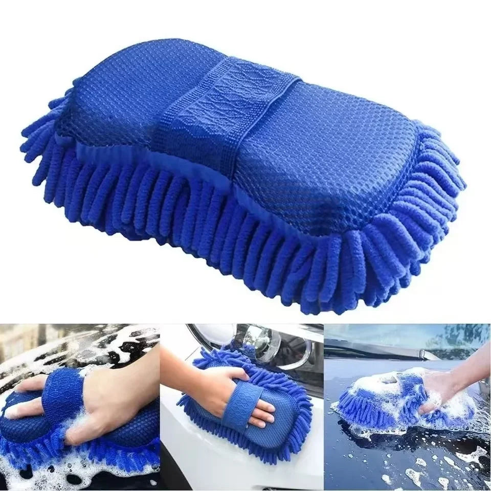 Car Wash Glove Microfiber Chenille Car Wash Sponge