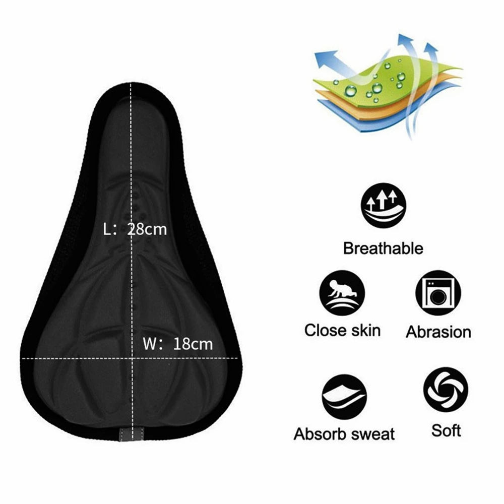 Soft Bike 3D Cushion Cover Thickened Bike Seat Cushion