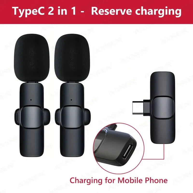 Type-C Wireless Lavalier Microphone