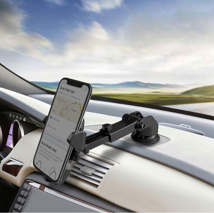 Car Phone Mount Holder Adjustable Long Neck One Touch